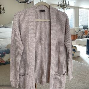 Express oatmeal brown cardigan